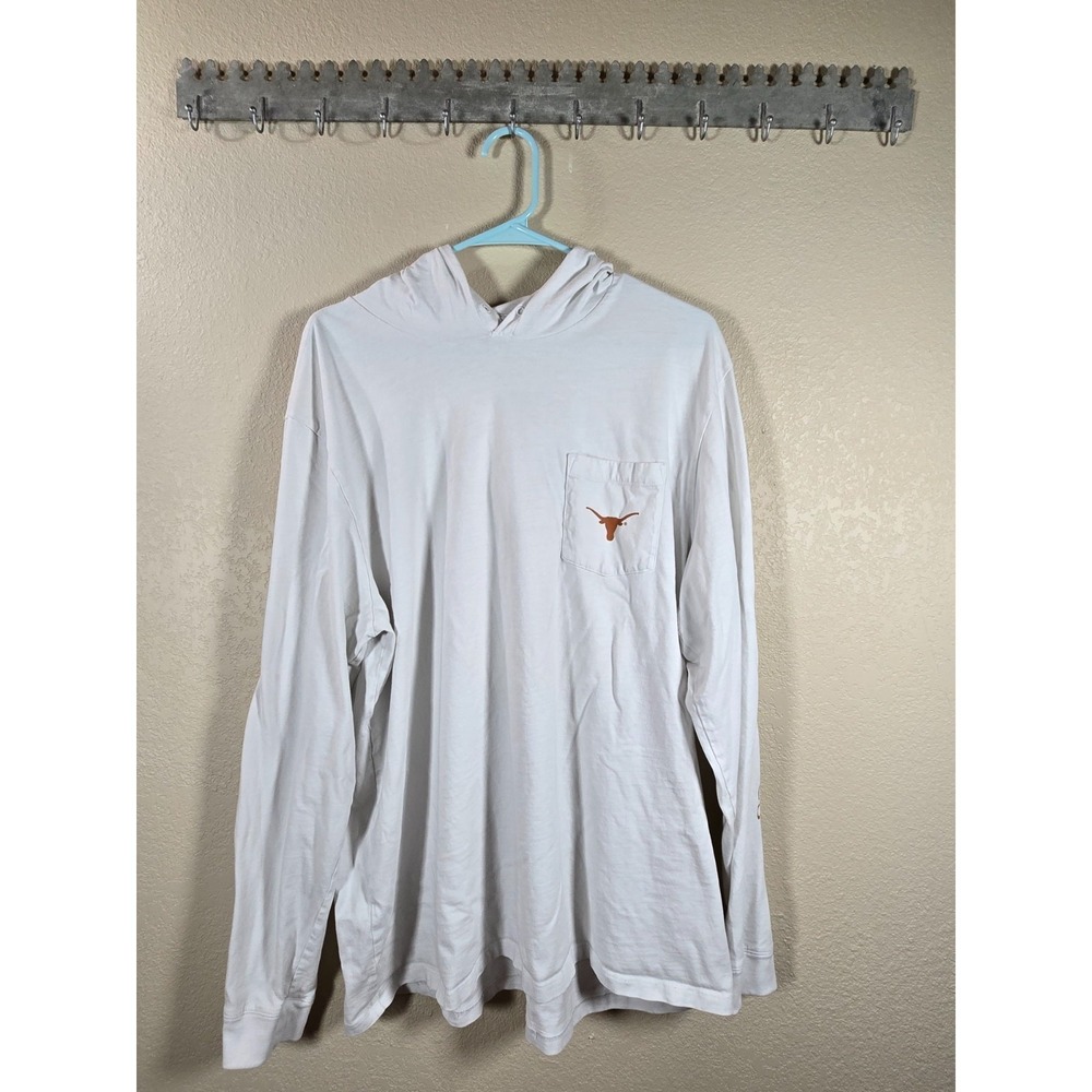 Vineyard Vines Texas Longhorns Pullover Size XL White And Burnt Orange